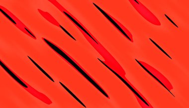 Kırmızı zemin üzerinde siyah köşegen çizgilerinin basit bir özeti