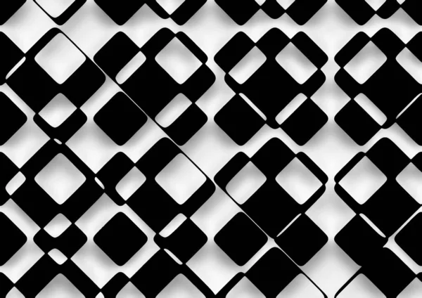 Moderno Diseño Patrones Damas Abstractas Blanco Negro Ilustración —  Fotos de Stock