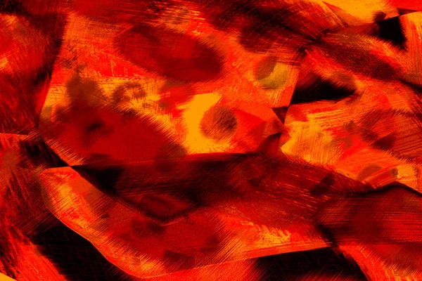 Grungy Czerwony Czarny Sztuka Współczesna Abstrakcyjny Płótnie — Zdjęcie stockowe