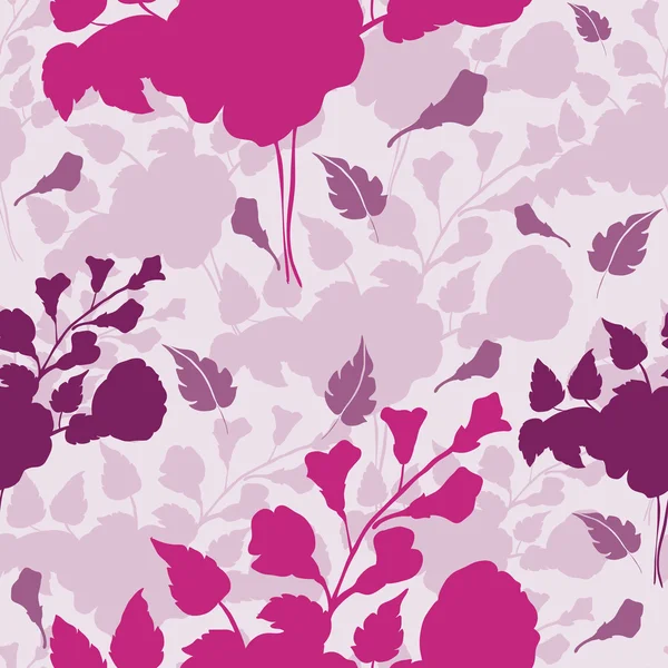 Seamless Wallpaper von stilisierten Blumen blühen — Stockfoto