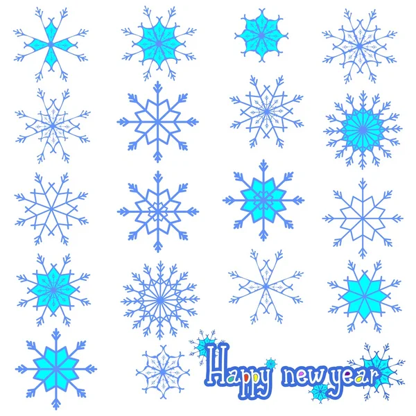 Copos de nieve de Navidad — Vector de stock