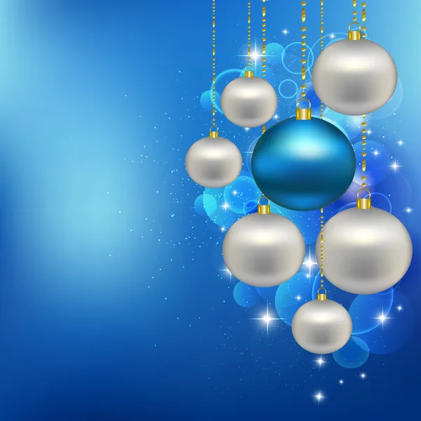 Christmas silver balls — Stock Photo, Image