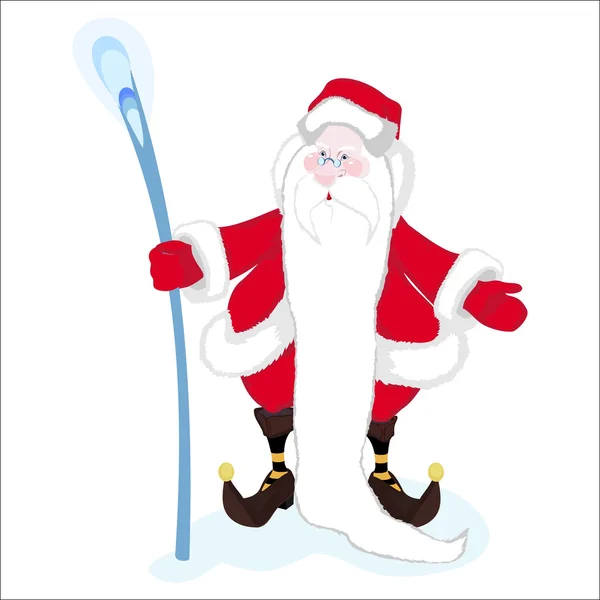 Santa Claus en de magische stok — Stockfoto