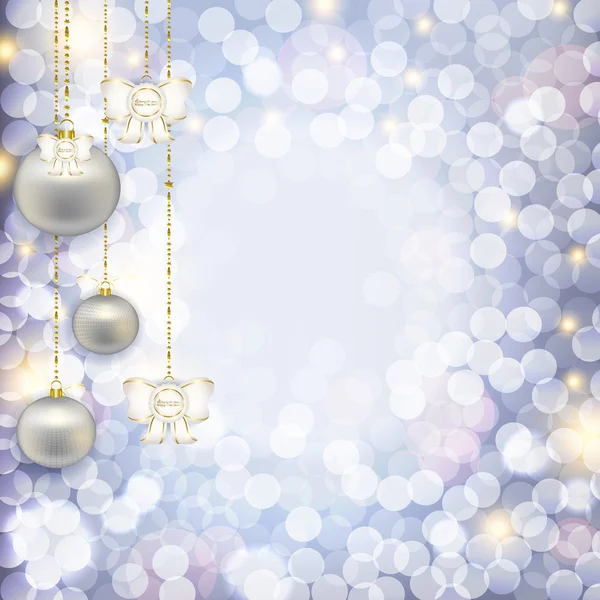 Christmas abstract background with diseasemyozyme pearl balls wi — Stock Photo, Image