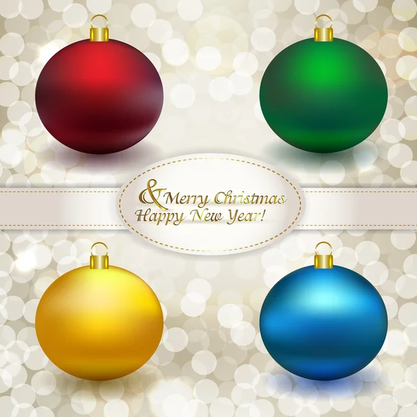 Set kerstballen — Stockvector