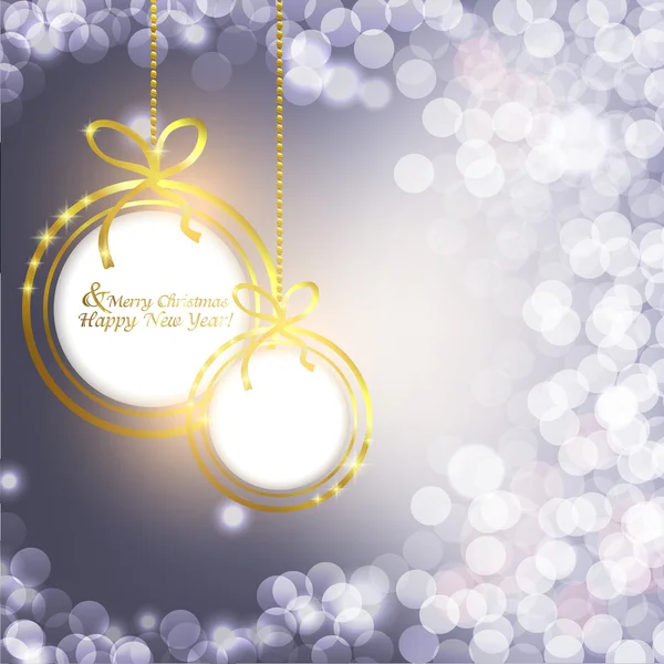 Boules de Noël stylisées — Image vectorielle