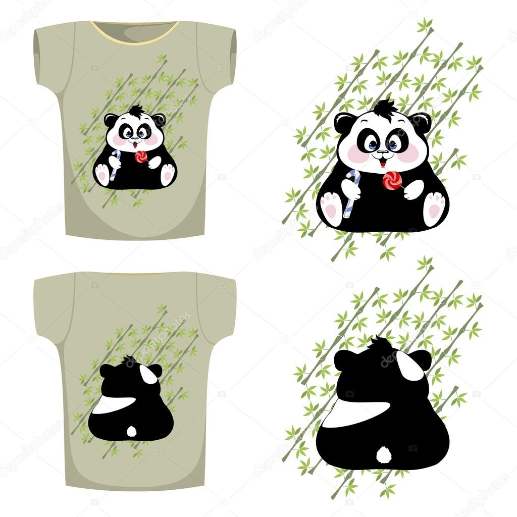 t-shirt with the image of the Panda
