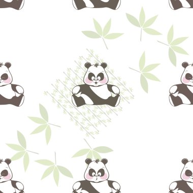 farklı bir komik Panda sorunsuz arka plan