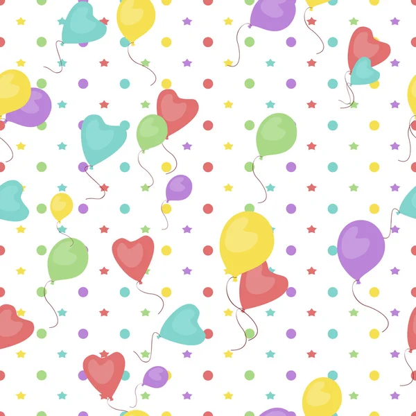 Seamless background of balloons — Stock Photo, Image