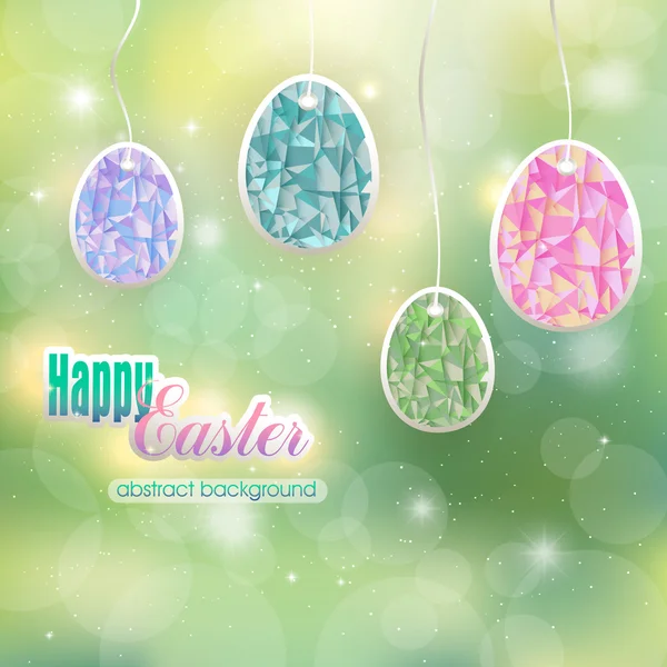 Abstracto día de primavera Pascua con huevos de Pascua — Foto de Stock