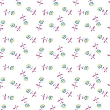 Küçük çiçek seamless modeli