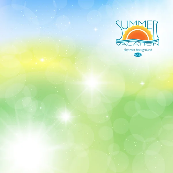 Abstract background summer, sun — Stock Vector