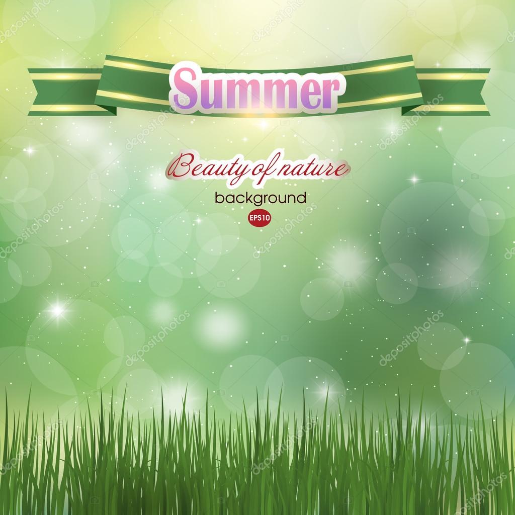 abstract summer background summer green ストックベクター