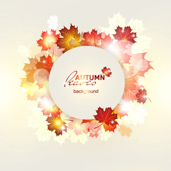 Golde の明るい日当たりの良い秋背景のベクトル イラスト — ストックベクタ