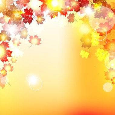 Design autumn frame illustration of beautiful aut