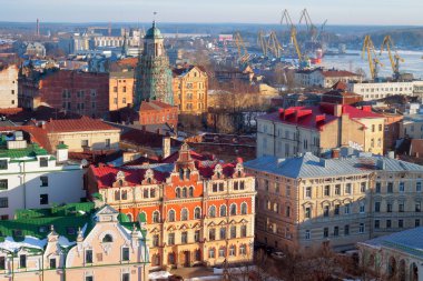 Vyborg bahar kuleden görünümünü