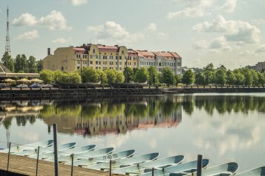 Vyborg, yaz Rusya tekne istasyonu