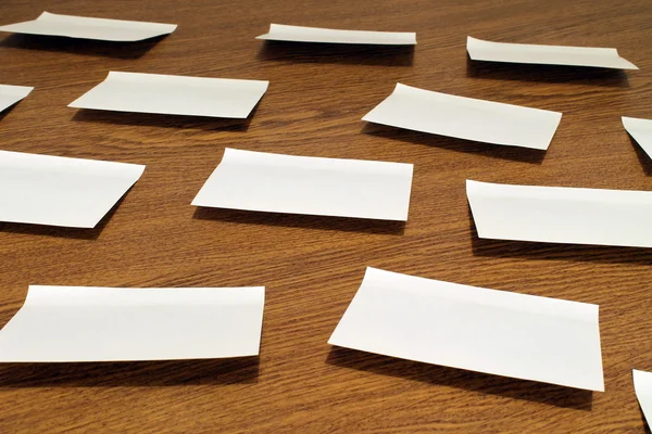 White paper stickers — Stock Photo, Image