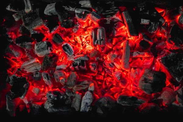 hot red coals among black ash, wallpapers for mobile devices, abstract