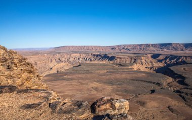 Fish River Kanyonu, dünyanın en büyük ikinci kanyonu, Hobas, Güney Namibya.