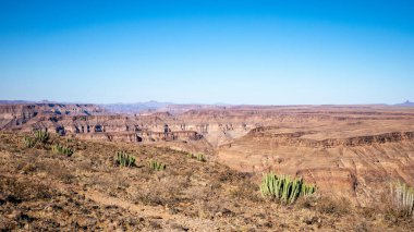 Fish River Kanyonu, dünyanın en büyük ikinci kanyonu, Hobas, Güney Namibya.