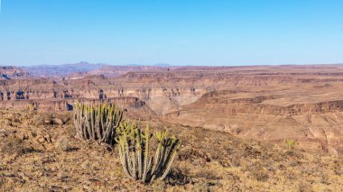 Fish River Kanyonu, dünyanın en büyük ikinci kanyonu, Hobas, Güney Namibya.