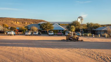 Fish River Kanyonu, Namibya - 07 12 2018: The Canyon Roadhouse.