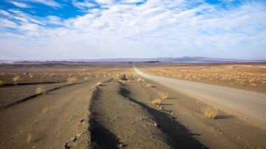 Richtersveld Sınır ötesi Parkı 'ndaki Namibya yolları..