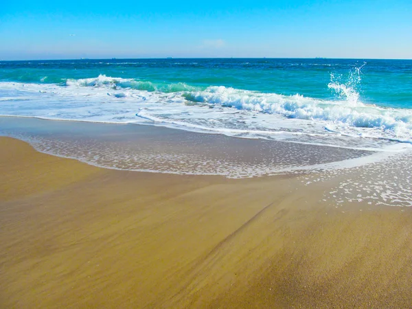 La playa de arena de mar — Foto de Stock
