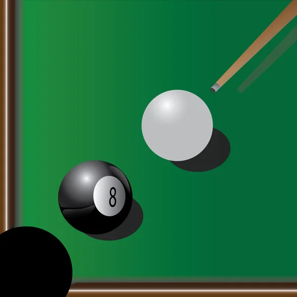 Billiard balls — Stock Vector