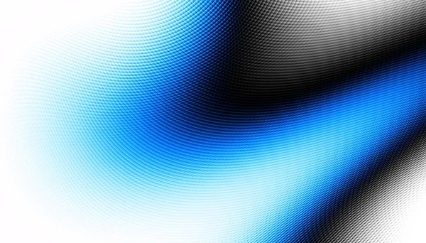 Padrão Fractal Digital Abstracto Linha Curva Expressiva Fundo Branco — Fotografia de Stock