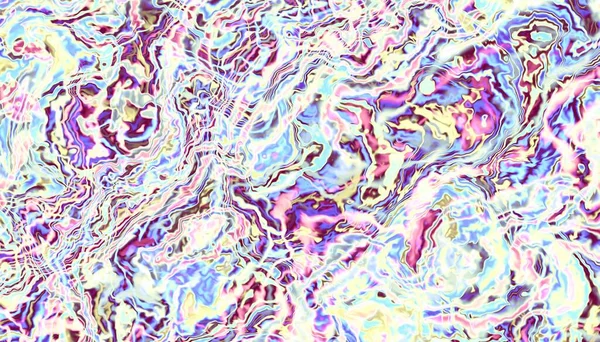 Abstract Digitaal Fractal Patroon Imitatie Van Marmeren Textuur Golvende Psychedelische — Stockfoto