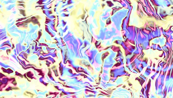 概要ディジタルフラクタルパターン 大理石の質感の模倣 波のサイケデリックな背景 — ストック写真