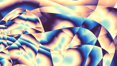 Soyut dijital fraktal model. Psikedelik dalgalı doku.