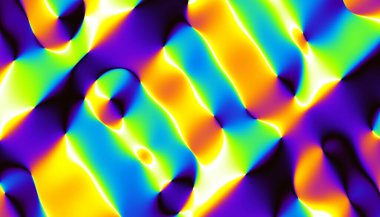 Soyut dijital fraktal model. Soyut gelecek resmi.