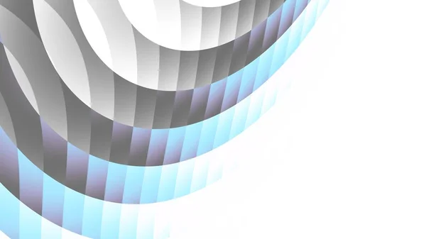 Абстрактный Цифровой Фрактальный Рисунок Экспрессивная Изогнутая Синяя Линия Белом Фоне — стоковое фото
