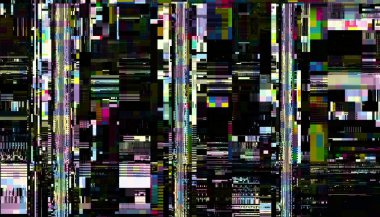 Soyut model. Soyut gelecek geometrik fraktal görüntüsü. Yatay arkaplan.