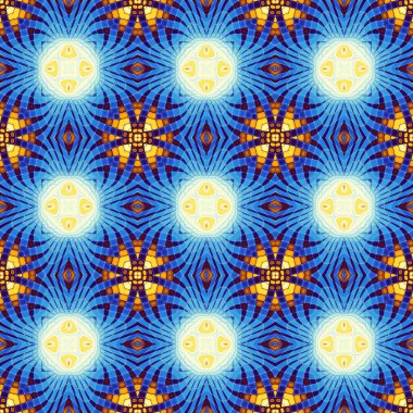 Soyut model. Düzenli kare dekoratif arka plan. Kusursuz desen. Klasik mozaik sanat modeli.