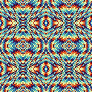 Soyut model. Düzenli kare dekoratif arka plan. Kusursuz desen. Klasik mozaik sanat modeli.