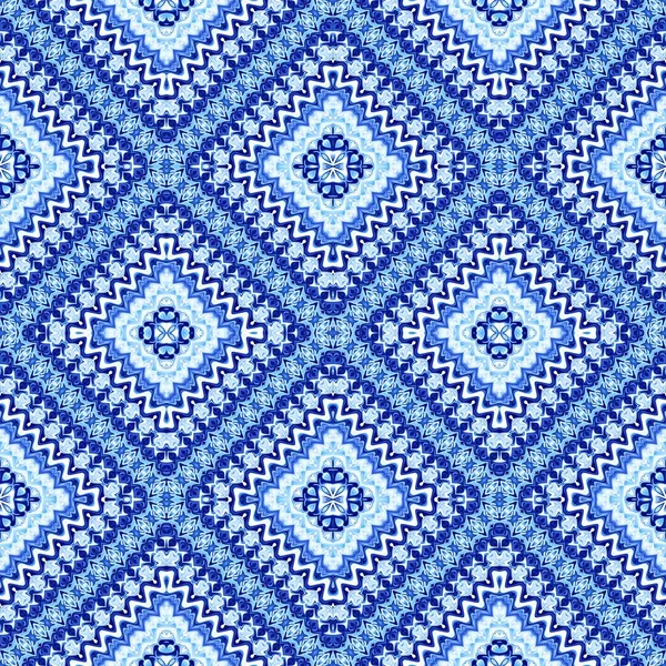 Abstrakcyjny Wzór Kwadratowe Ozdobne Regularne Tło Płynny Wzór Vintage Mozaika — Zdjęcie stockowe