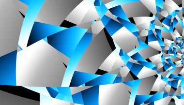 Soyut dijital geometrik desen. Yatay oryantasyon. Geometrik fütürist resim.