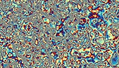 Soyut fütüristik arka plan. Yatay görüntü. Psikedelik dalgalı desen.