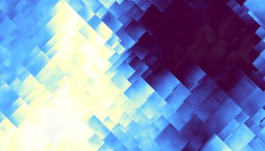 Soyut dijital geometrik desen. Yatay oryantasyon. Düşük polimerli doku.