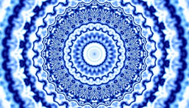 Soyut dijital fraktal model. Yuvarlak mandala dekoratif desen.