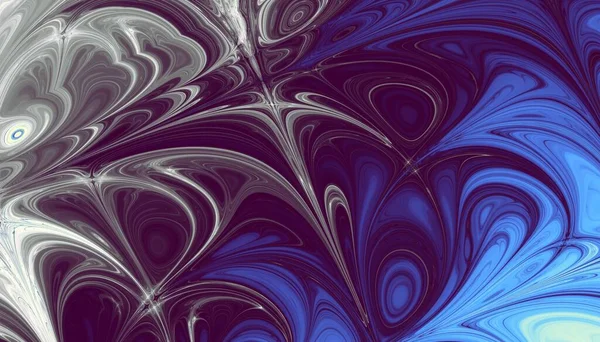 Abstrakter Futuristischer Hintergrund Horizontalbild Psychedelisches Wellenmuster — Stockfoto
