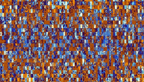 Abstract Digital Fractal Pattern Motley Mosaic Tile Texture — Stock Photo, Image