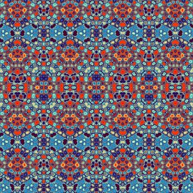 Soyut dijital fraktal model. Soyut klasik süs dokusu. Art Nouveau stilinde simetrik dekoratif süsleme deseni.