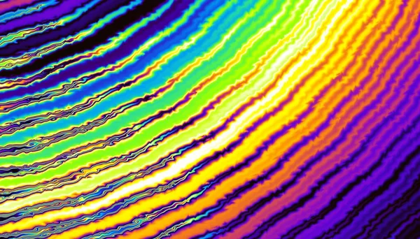 Padrão Fractal Digital Abstracto Textura Ondulada Psicodélica Orientação Horizontal — Fotografia de Stock