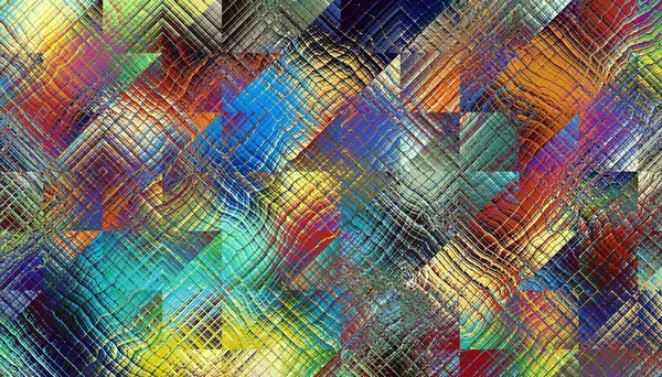 Padrão Fractal Digital Abstracto Textura Turva Com Efeito Vidro Orientação — Fotografia de Stock
