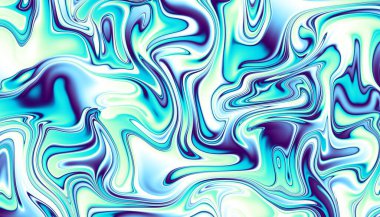 Soyut dijital fraktal model. Yatay oryantasyon. Psikedelik dalgalı doku.